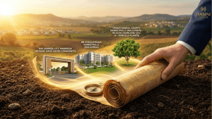 gated community plotted development by Hasini
